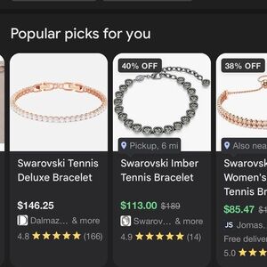 Swarovski tennis bracelet